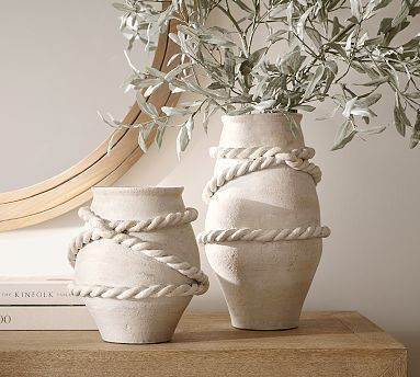 Large Artisan Rope Vase - 15"H | Pottery Barn (US)