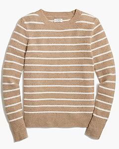 Striped crewneck sweater in extra-soft yarn | J.Crew Factory