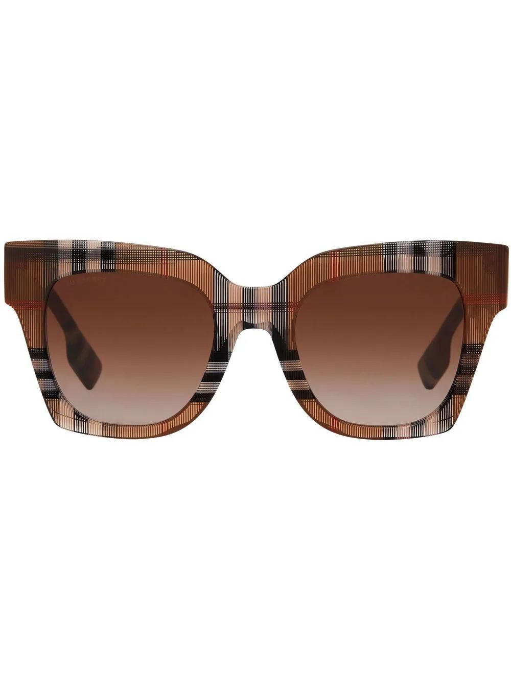 Burberry Check Pattern square-frame Sunglasses - Farfetch | Farfetch Global