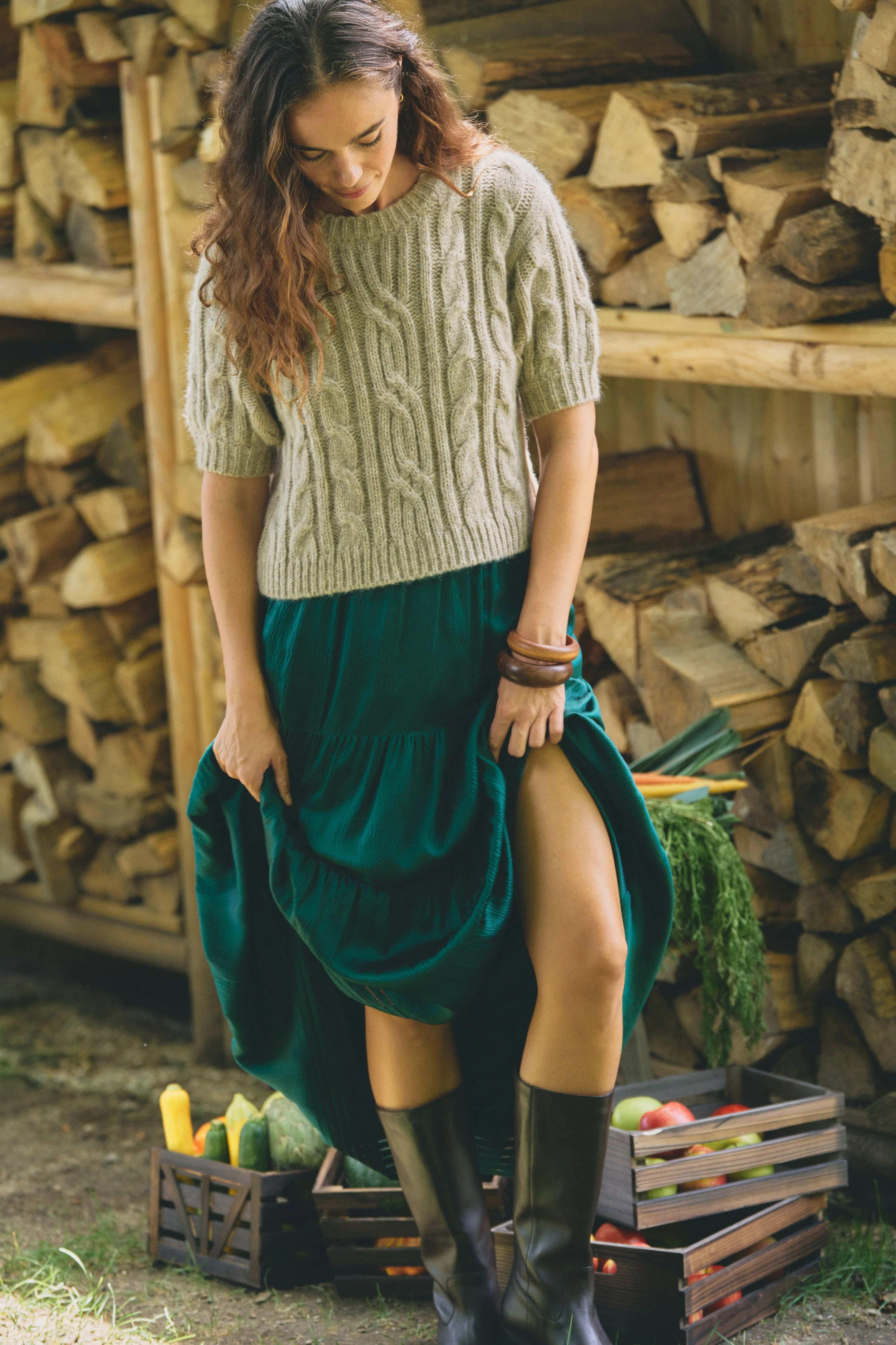 Hattie Cable Knit Sweater | Roller Rabbit