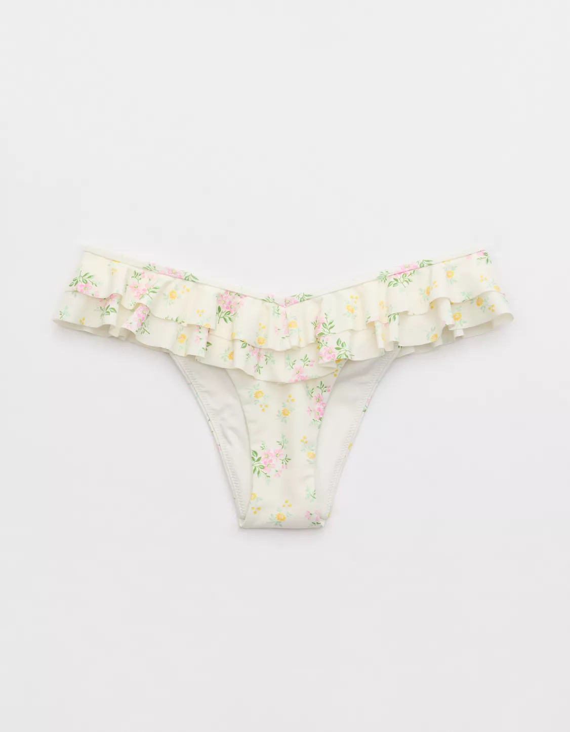 Aerie Ruffle Cheeky Bikini Bottom | American Eagle Outfitters (US & CA)