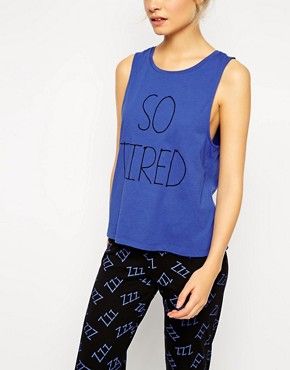 ASOS So Tired Vest &amp; Jogger Pyjama Set | ASOS US