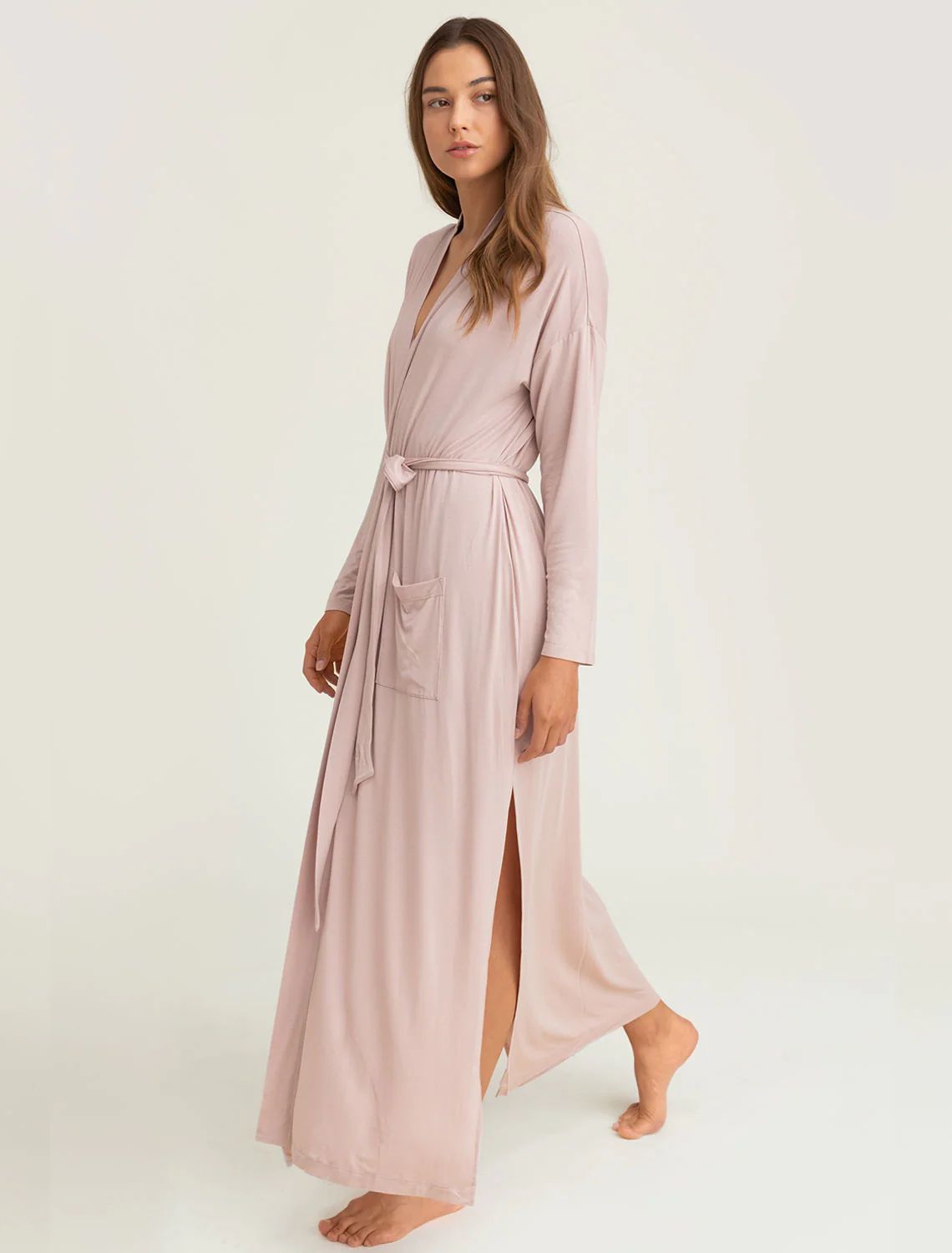 Luxe Milk Jersey® Women's Duster Robe | Barefoot Dreams
