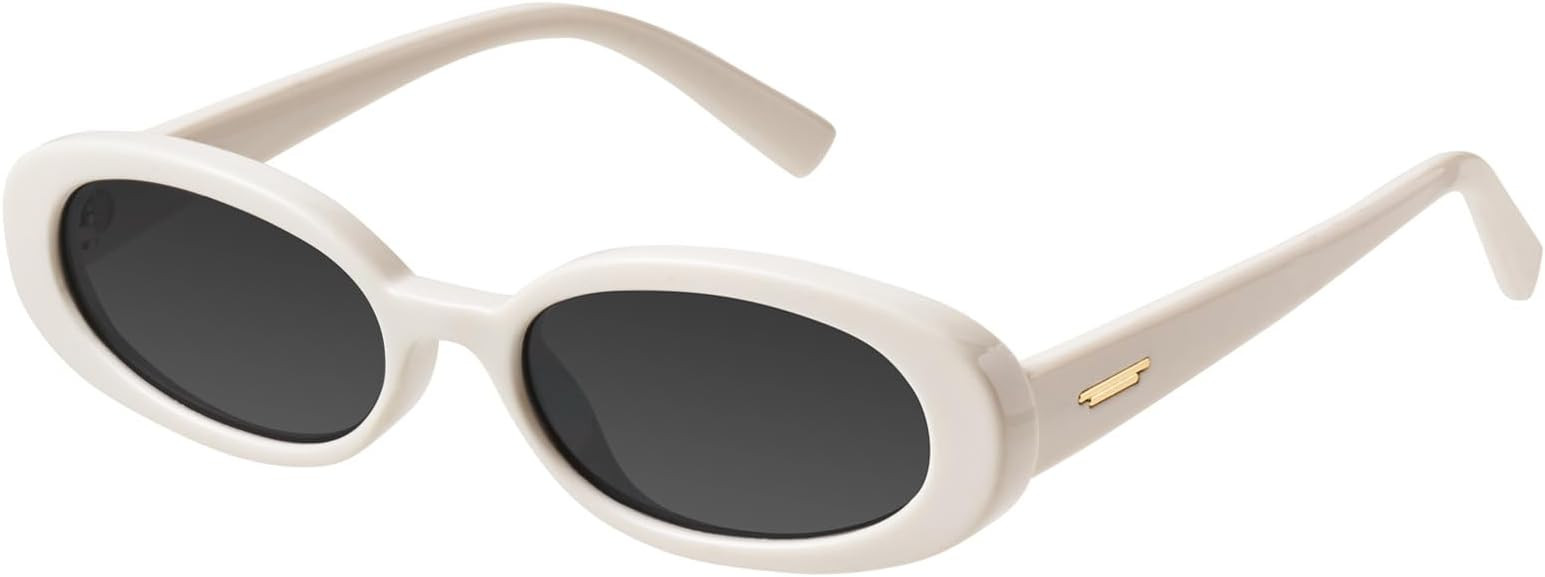 mosanana Retro Tiny Oval Sunglasses for Women with Small Face Narrow Style MS52360 | Amazon (US)