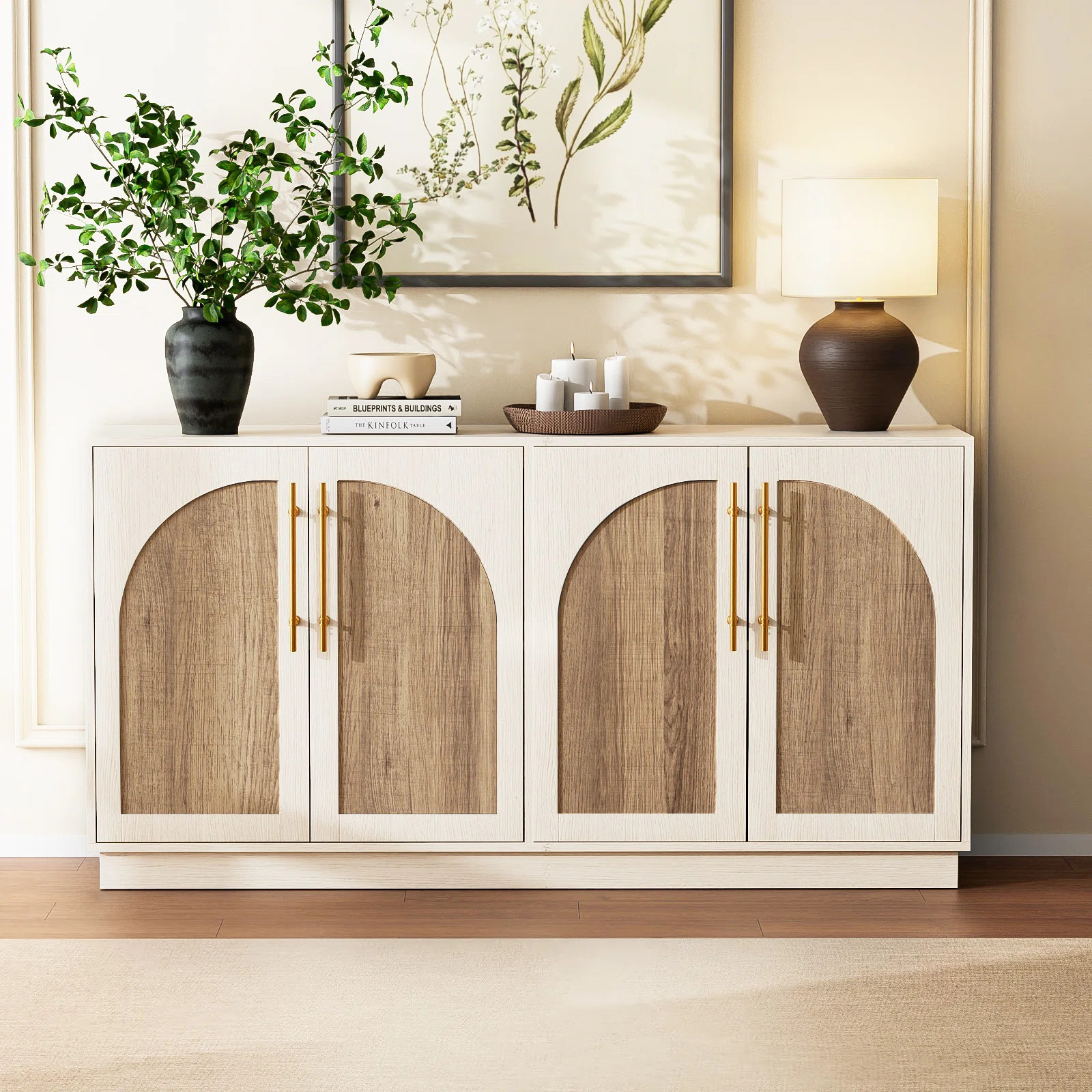 Arched Design 63"W Sideboard | Wayfair North America