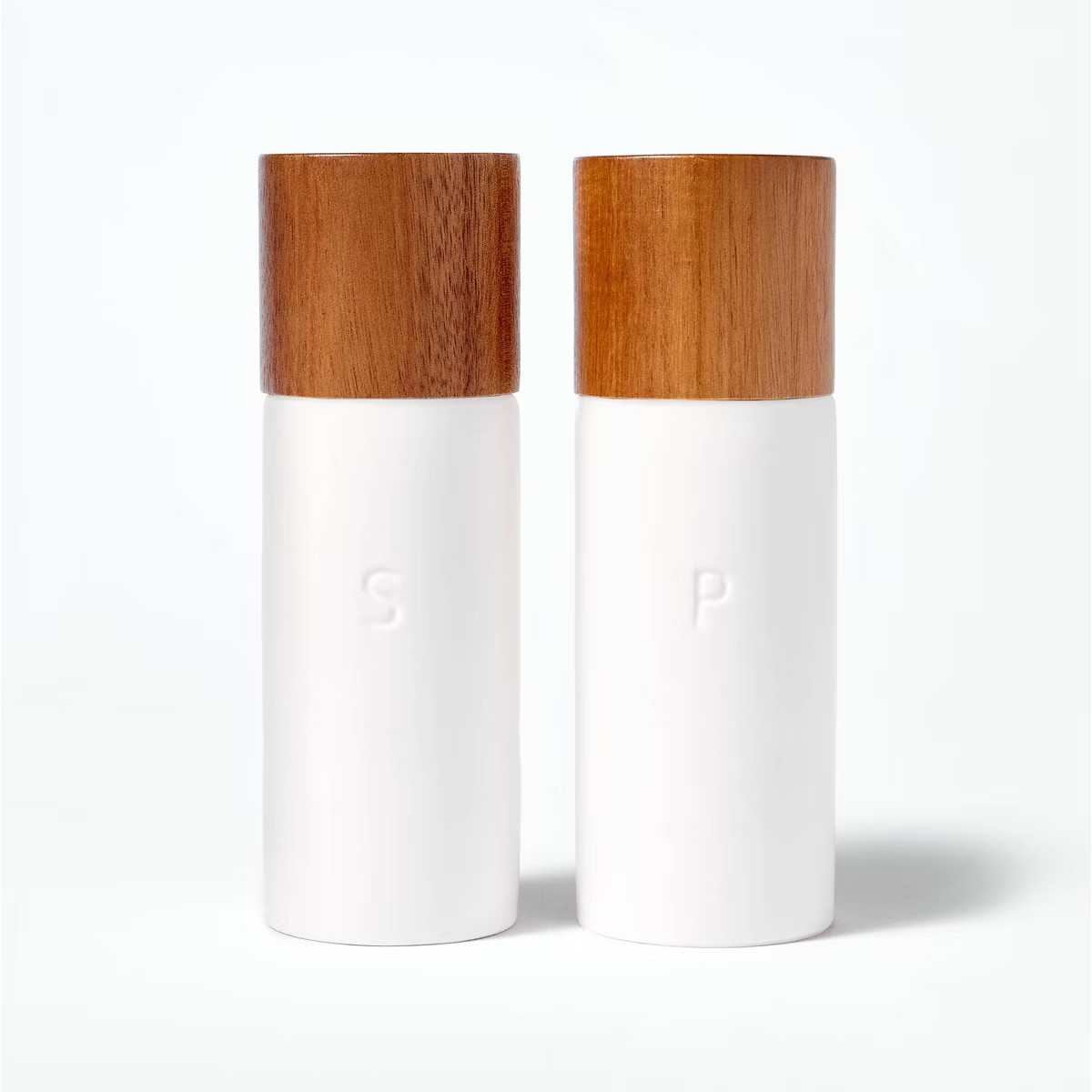 Ceramic Salt and Pepper Grinder Set Cream - Figmint™ | Target