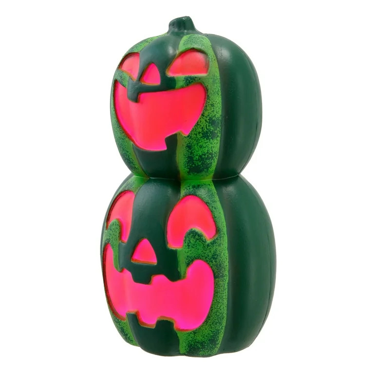 8" LED Watermelon Jack-o'-Lantern Blow Mold Stack, Summer Frights by Way To Celebrate | Walmart (US)