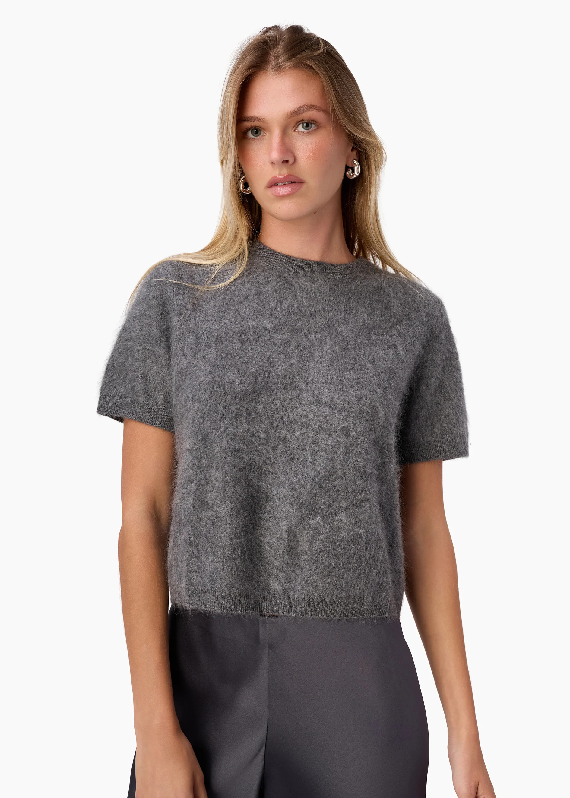 Eugeney Cashmere Top Coal | CAMI NYC