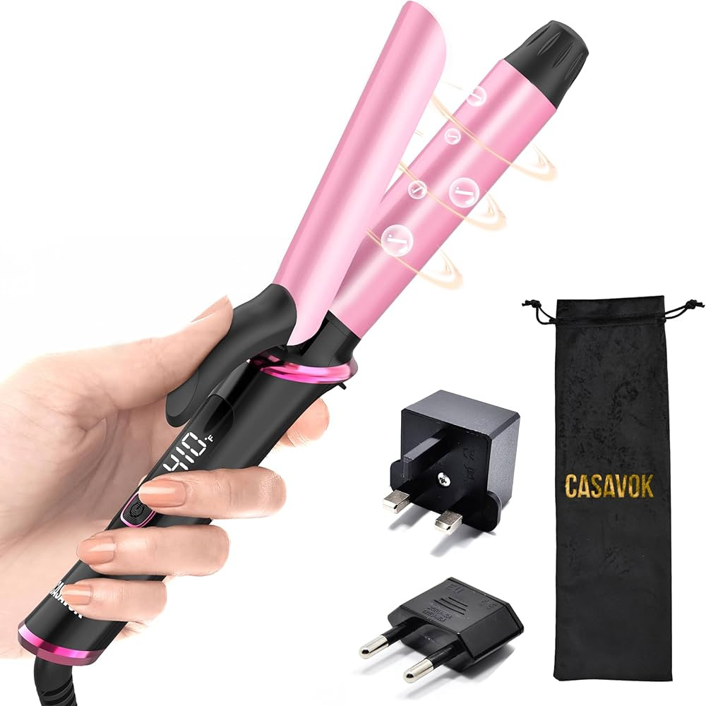 Mini Curling Iron for Travel,110~240V Dual Voltage with European Plug Adapter,Small Curling Iron ... | Amazon (US)