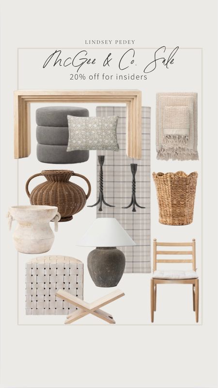 McGee & Co. Insider sale 20% when you sign up! 



McGee & co. , studio McGee , runner , rug , plaid rug , console table , ottoman , pillow. C vase , table lamp ,
Bath , bedding , dining chair , coffee table styling , shelf styling , entryway 

#LTKHome #LTKFindsUnder100 #LTKSaleAlert