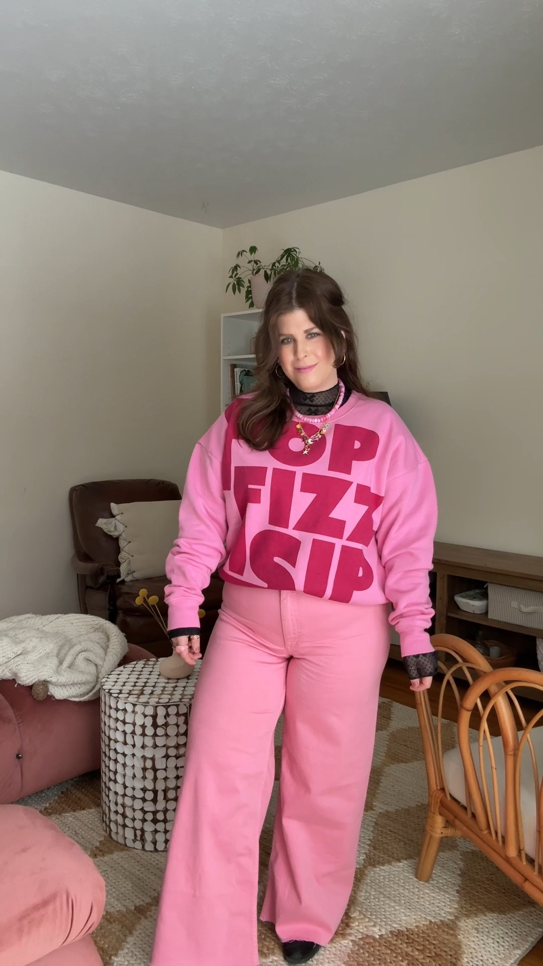 The lace top under the sweatshirt is such a fun look! The pink Maeve jeans from Anthropologie run small so size up! I love this monochrome look with some fave pieces from Anthropologie!



#LTKSeasonal #LTKStyleTip #LTKParties