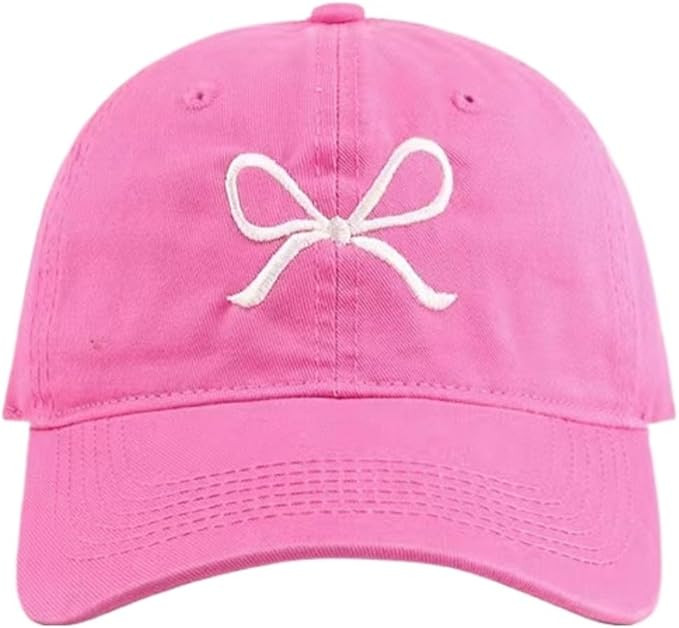 Sumleno Womens Trendy Cute Bow Baseball Cap Y2k Aesthetic Preppy Sun Cap Hiking Travel Trucker Ha... | Amazon (US)