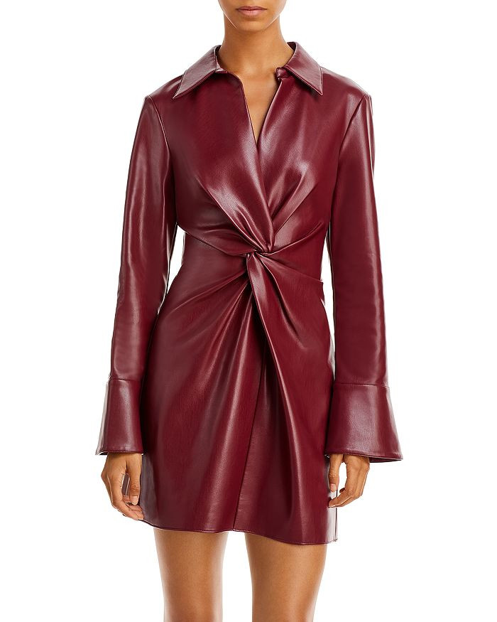 Mckenna Faux Leather Mini Dress | Bloomingdale's (US)