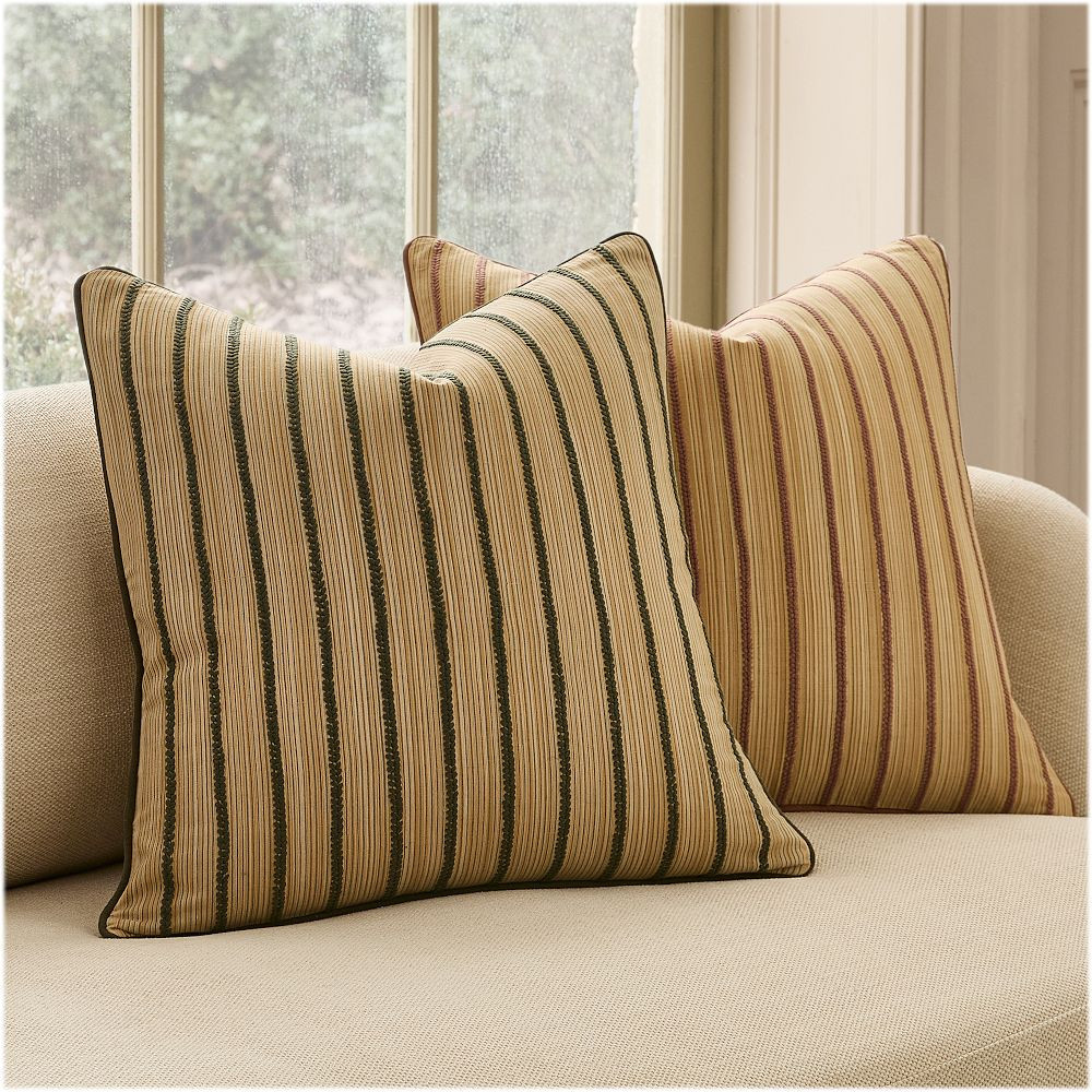 Pierce & Ward Filigree Stripe Pillow Cover | West Elm (US)