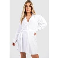 Womens The Plus Shirt Dress - Beige - 14 | boohoo (US & Canada)