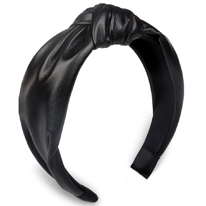 Amazon.com : Huachi Knotted Headbands for Women Black, Cute Womens Headbands knotted, Fashion Top... | Amazon (US)