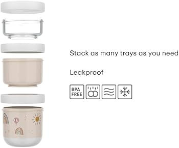 Mepal Mio Little Dutch Stackable Snack Box, 3-Piece Set, Stacking as Required, Microwave and Free... | Amazon (UK)