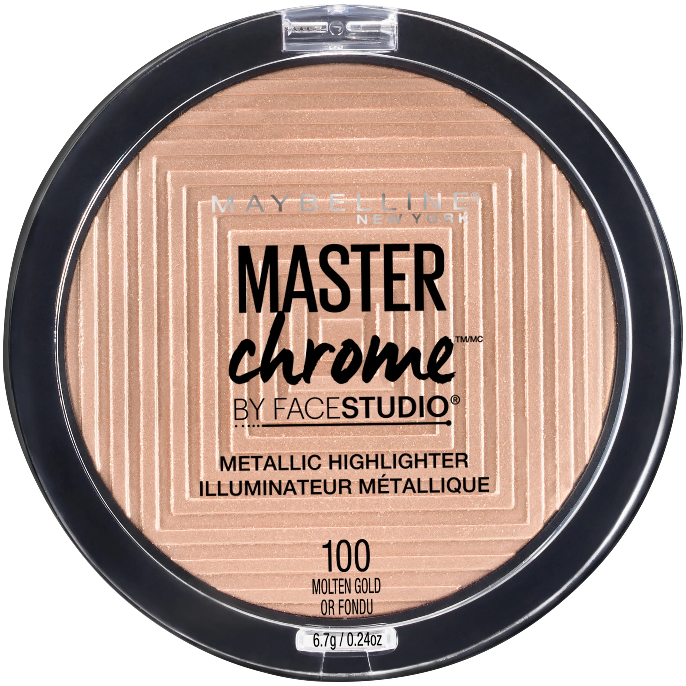 Maybelline Facestudio Master Chrome Metallic Highlighter Makeup, Molten Gold, 0.24 oz - Walmart.c... | Walmart (US)