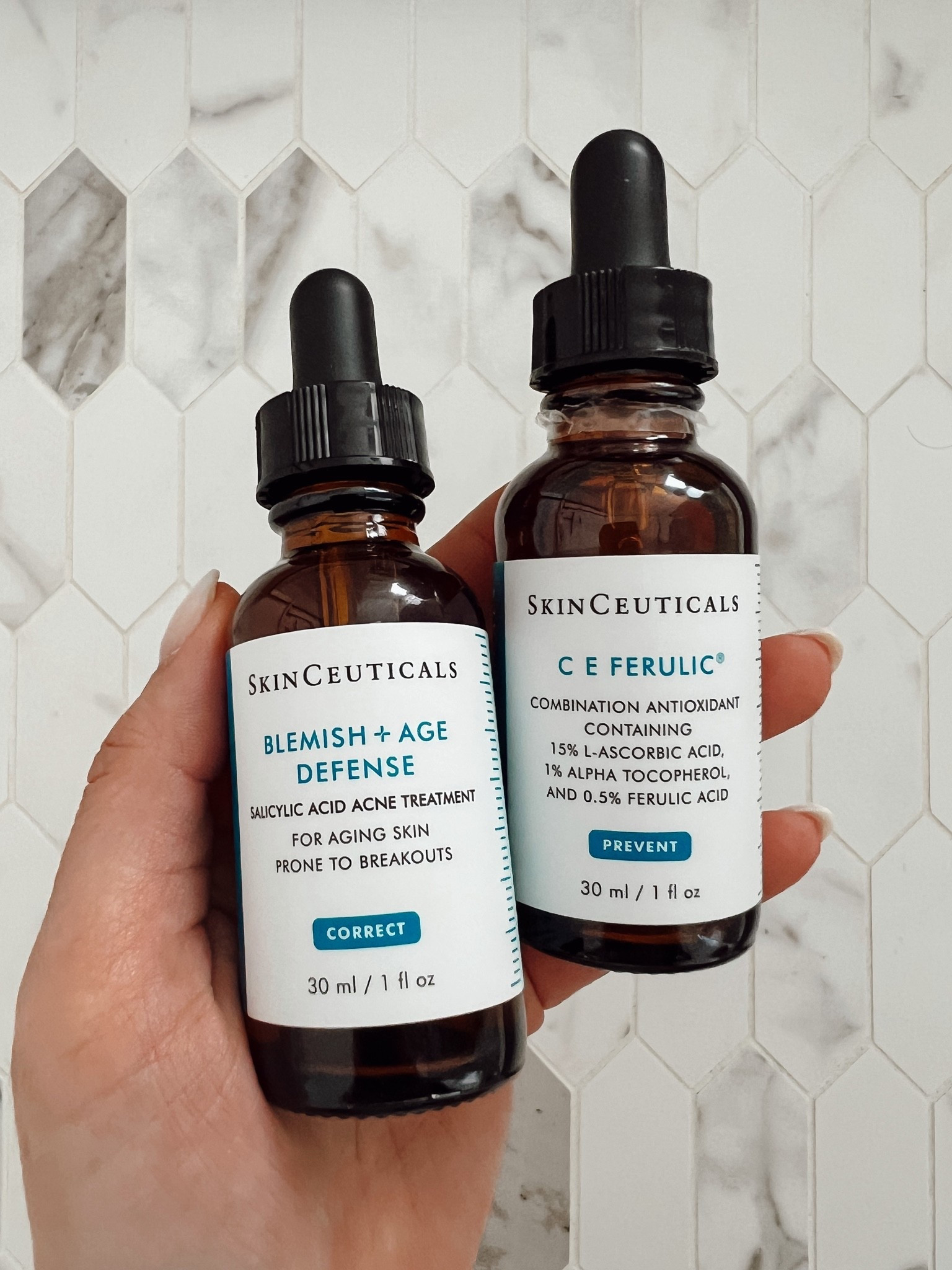 Skinceuticals 25% off with code FLAF25! These are my holy grail skin products. The blemish and age defense healed my adult acne in two weeks! I still use every other night to keep breakouts at bay. I used during pregnancy. The C E Ferulic is what gives my skin its glow, overall smooth texture and appearance. It’s that final piece to make your skin look its best. I apply every other morning.

#LTKdayinmylife #LTKSaleAlert #LTKBeauty