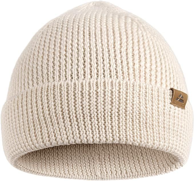 DANISH ENDURANCE Classic Merino Wool Beanie for Men & Women, Soft Unisex Cuffed Plain Knit Hat wi... | Amazon (US)