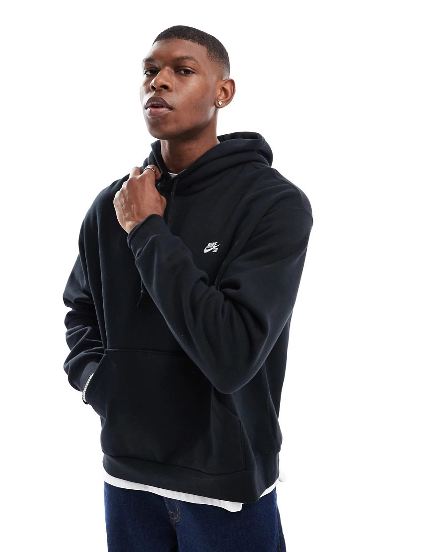 Nike SB essential logo hoodie in black | ASOS (Global)