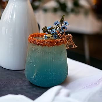 40 count Origami Ripple Unbreakable Stemless Plastic Wine Champagne Whiskey Glasses Elegant Durab... | Amazon (US)