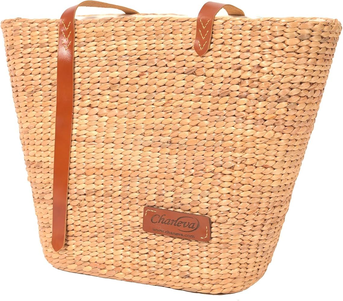 Straw Tote Bags For Women, Beach Bags For Women, Rattan Bag Oversized Beach Bag | Amazon (US)