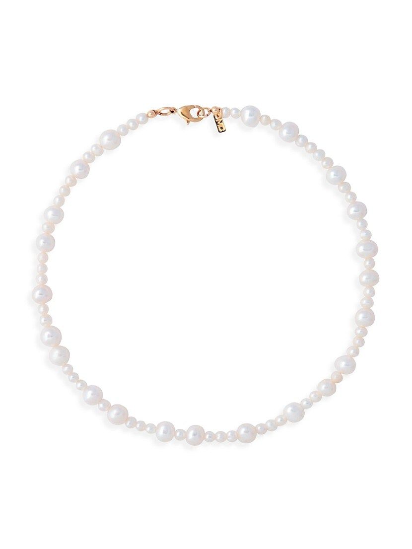 Lottie 14K-Gold-Plated & Freshwater Pearl Necklace | Saks Fifth Avenue