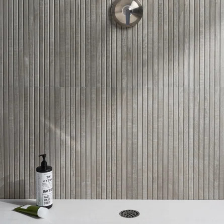 Bond Tile Auburn Ribbon 24 in. x 48 in. Porcelain Ribbed Wood Look Wall Tile (15.49 Sq. Ft. / Cas... | Wayfair North America