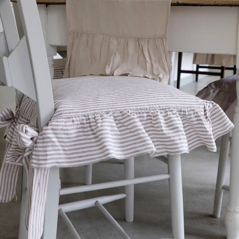 Chair Covers / Linen Chair Cover / Slipcover / Large Size / Farmhouse Decor | Etsy (US)