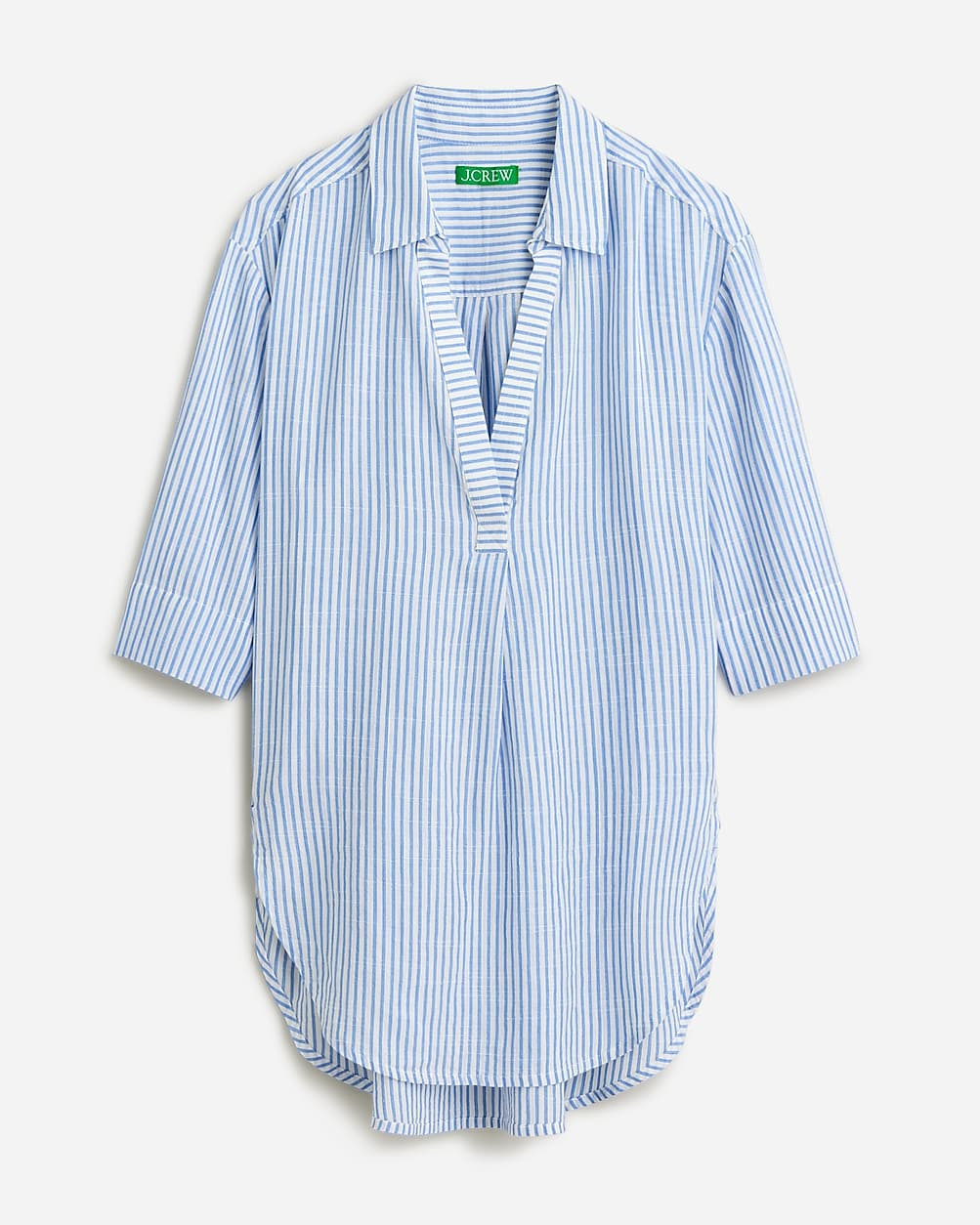 Popover shirt in striped airy gauze | J. Crew US