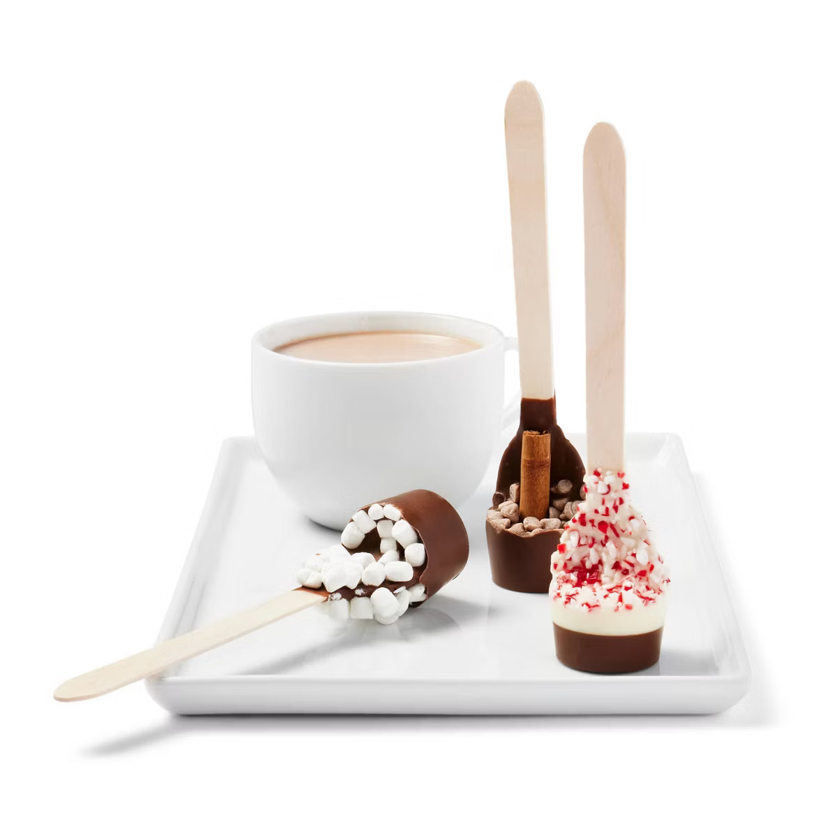 Christmas Hot Cocoa Spoons Marshmallow, Peppermint, and Cinnamon - 2.4oz - Favorite Day™ | Target