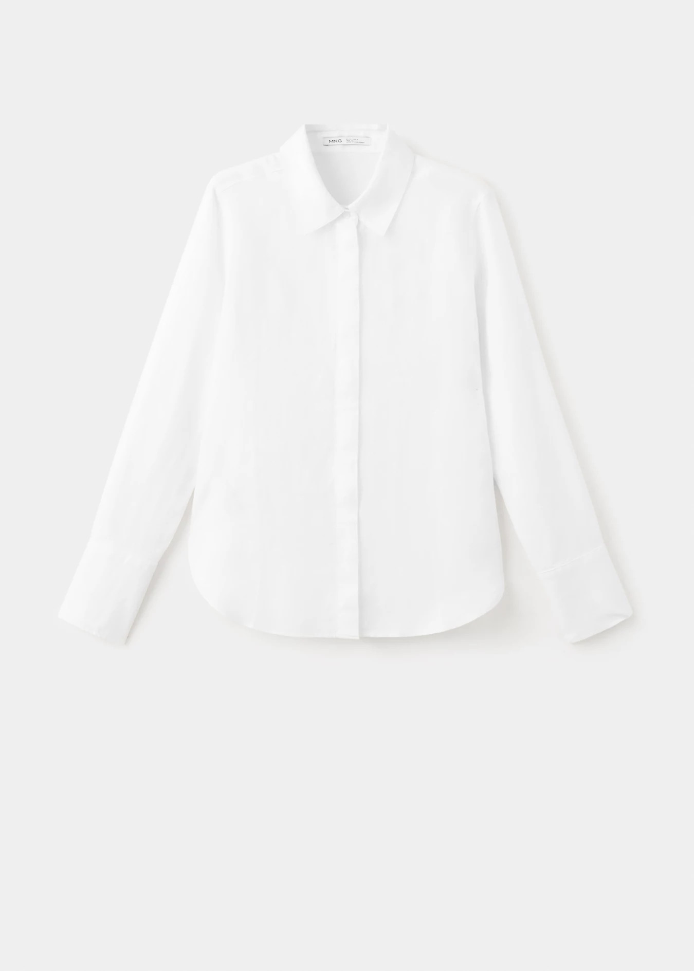 Straight linen shirt | MANGO (UK)