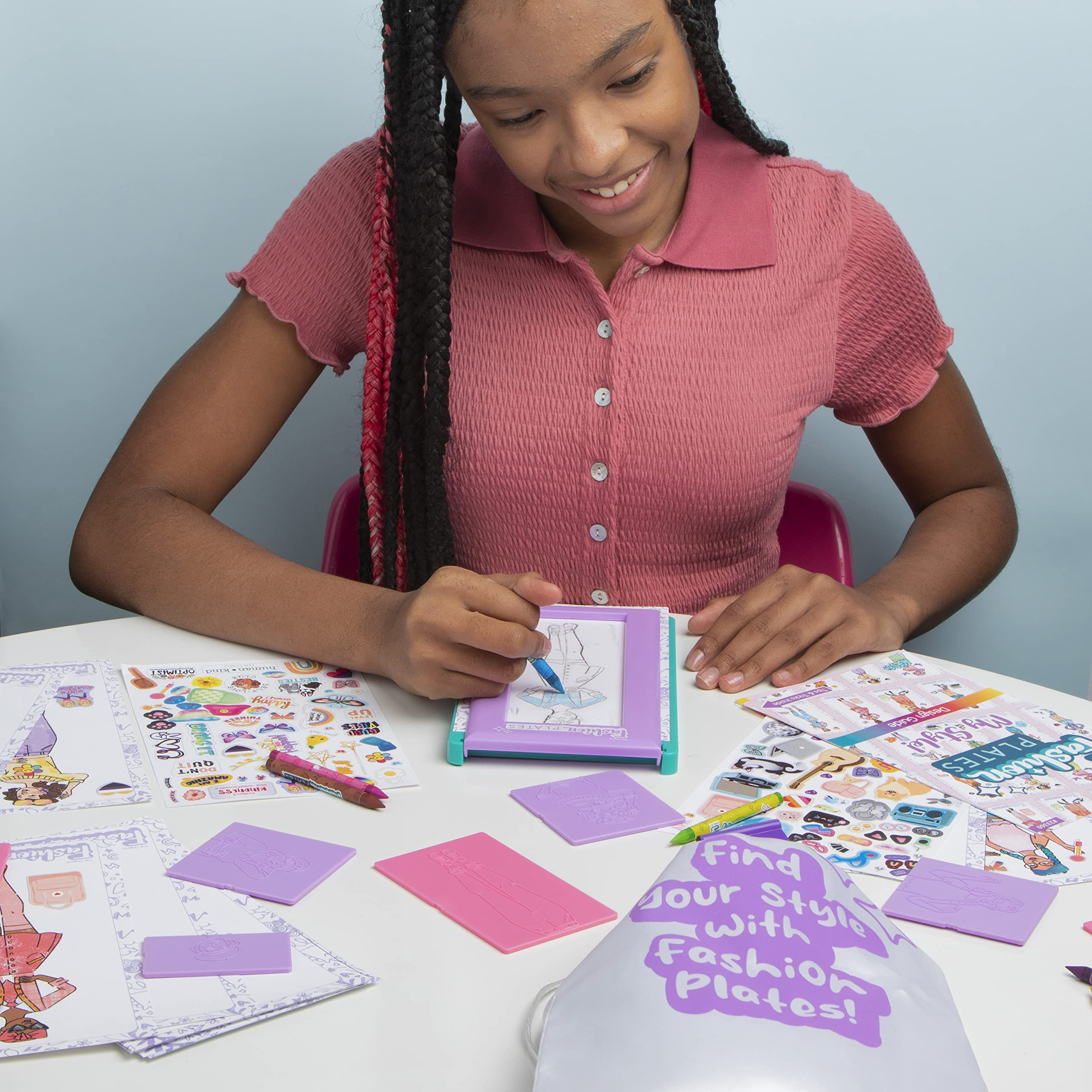 PlayMonster Fashion Plates — My Style — Drawing Kit with Mix-and-Match Design Plates — Make... | Amazon (US)