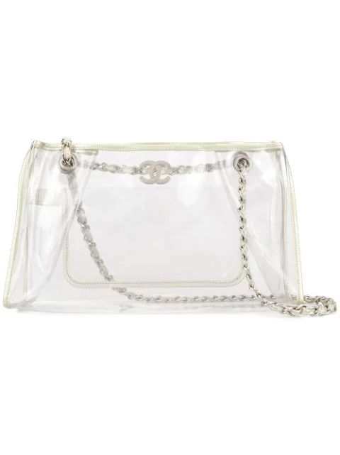 Chanel Pre-Owned 2007 CC Transparent Shoulder Bag - Farfetch | Farfetch Global