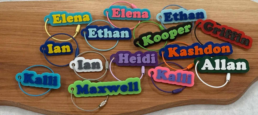 Personalized Name Tag for Bottles, Backpacks, Keychains & Pets - Custom ID Accessory - Etsy | Etsy (US)