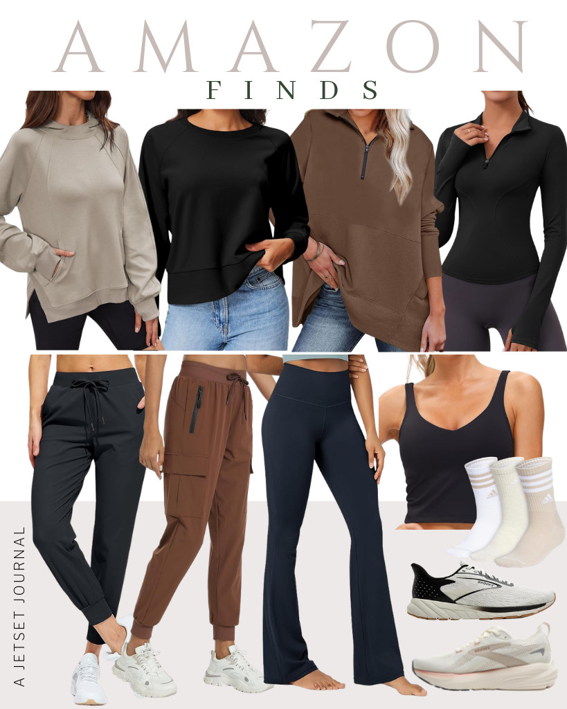I'm always excited for another week to share a new selection of Amazon athleisure with you.

This Dokotoo oversized half-zip sweatshirt is designed for comfort while keeping up with a fast-paced lifestyle. It pairs well with jogger pants or jeans. For footwear, Brooks running shoes are an excellent choice. Also, these cushioned socks with arch compression will provide extra comfort. 

 