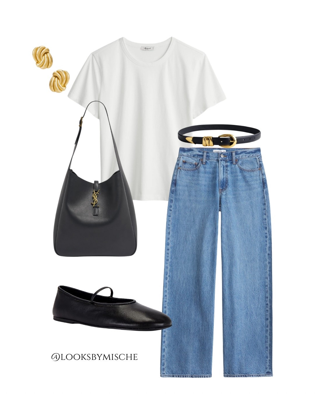 How to style a simple white t-shirt! I love this one from Madewell it has really great reviews. Pair with Mary Jane ballet flats and gold accessories for an elevated casual look ✨

#LTKStyleTip #LTKxMadewell #LTKPetite