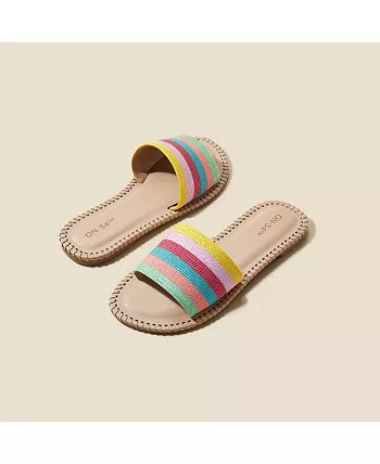 On 34th Women's Mavise Beaded Flat Sandals, Created for Macy's - Macy's | Macy's