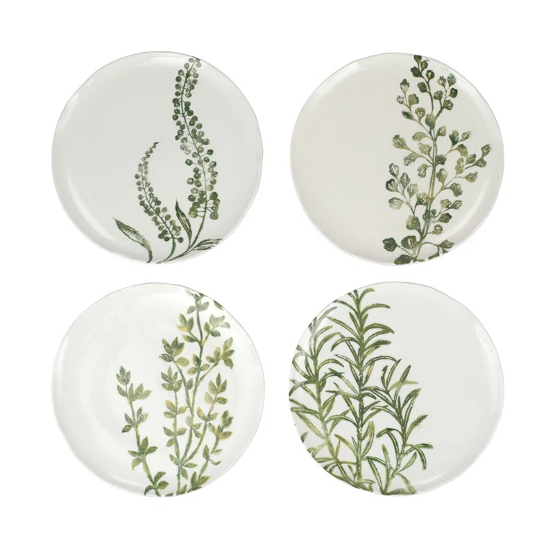 Fauna Flora Assorted Salad Plates - Set Of 4 | Wayfair North America