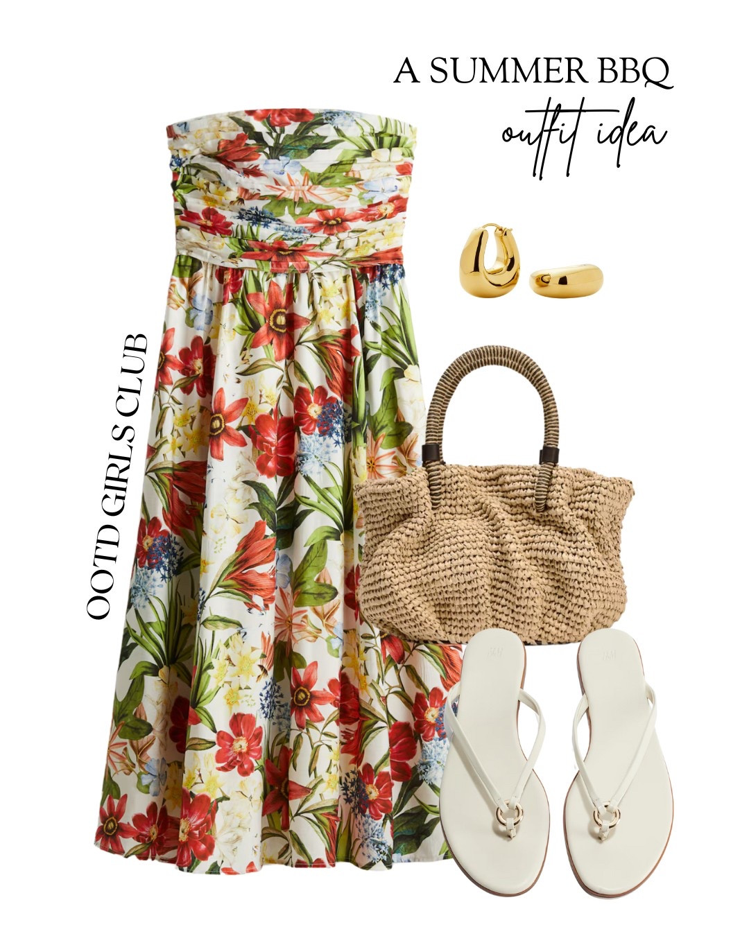 Summer bbq outfit idea - floral dress- new in 

#LTKuk #LTKspring #LTKsummer
