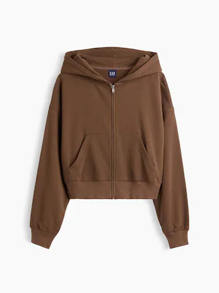VintageSoft Terry Oversized Wedge Zip Hoodie | Gap (US)