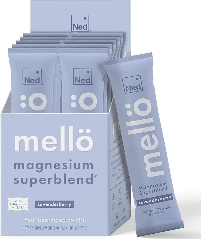 Ned - Mellö Magnesium Superblend - Magnesium Powder Supplement Drink Mix with All Natural Magnes... | Amazon (US)