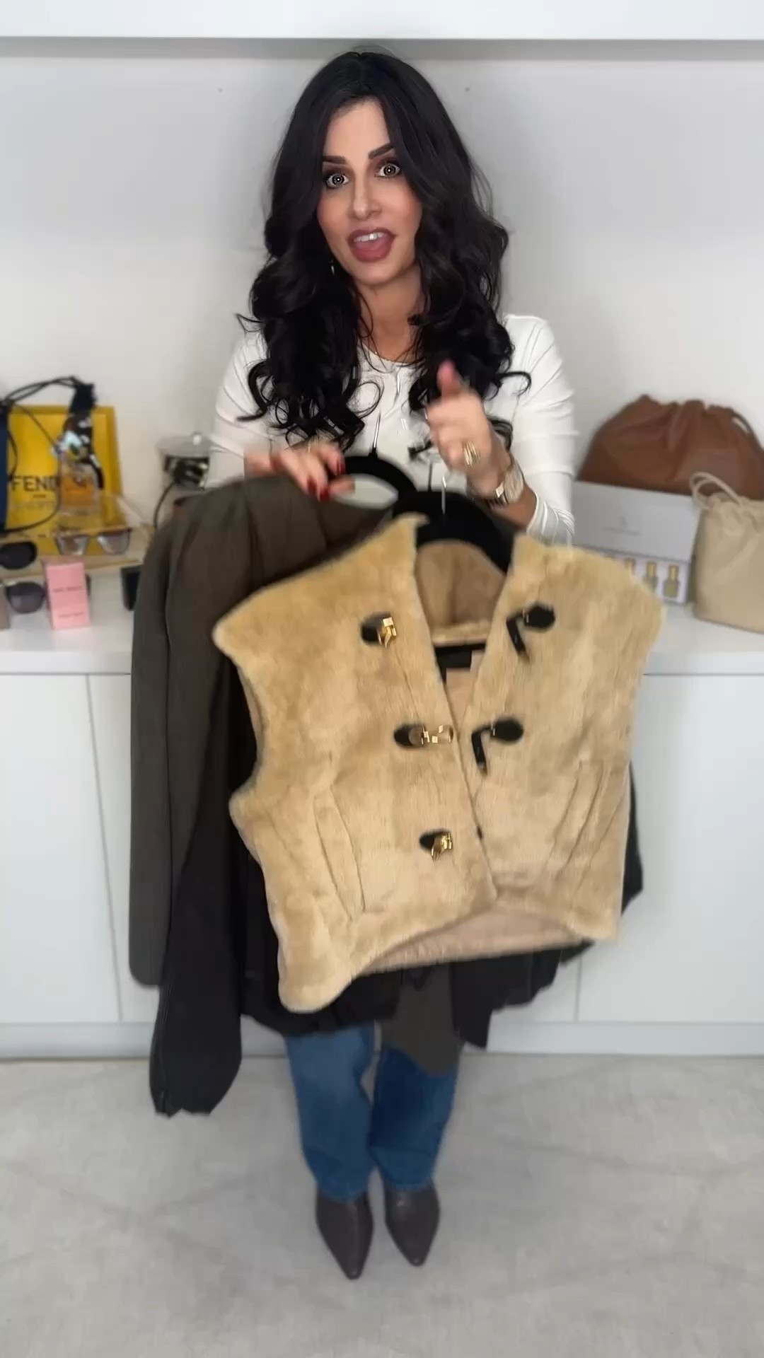 Loving this Sherpa toggle hoodie vest . So perfect for the season! Wearing a sm #sherpavest 
Faux leather jacket perfect for the season . Lightweight and lined . Wearing a sm . #fauxleatherjacket  #falljacket 

I love this sweater shall jacket . Perfect for the season. Super soft . Wearing a sm/ med #shallsweater #wintersweaterjacket 

#LTKFindsUnder100

 

#LTKOver40 #LTKPetite #LTKootd #LTKSeasonal