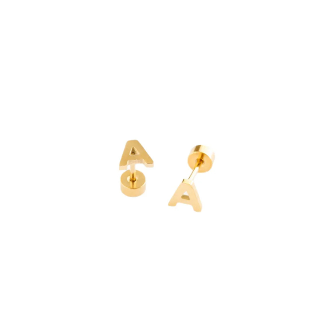 ABC Initial Stud Earring | Pip Pop Post