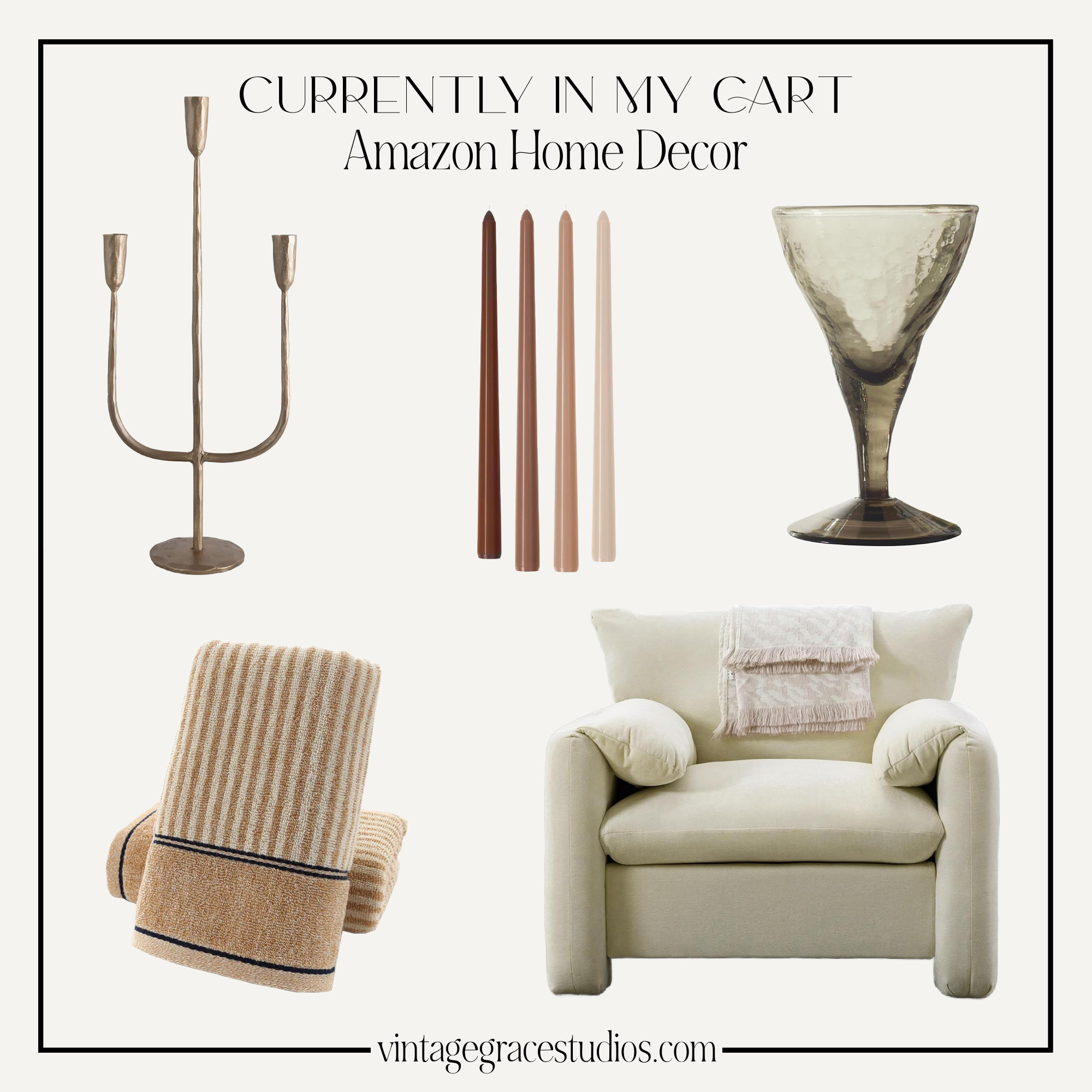Currently in my Amazon cart! Obsessed with all of these Amazon home decor finds!! 

 Amazon must haves, candlesticks, candlestick holder, hand towels, accent chair, glassware 

#LTKHoliday #LTKGiftGuide #LTKHome