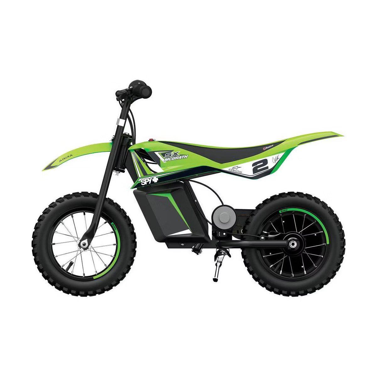 Razor SX125 12V(100W) McGrath Dirt Electric Bike - Green: Steel Frame, 12.5" Wheels | Target