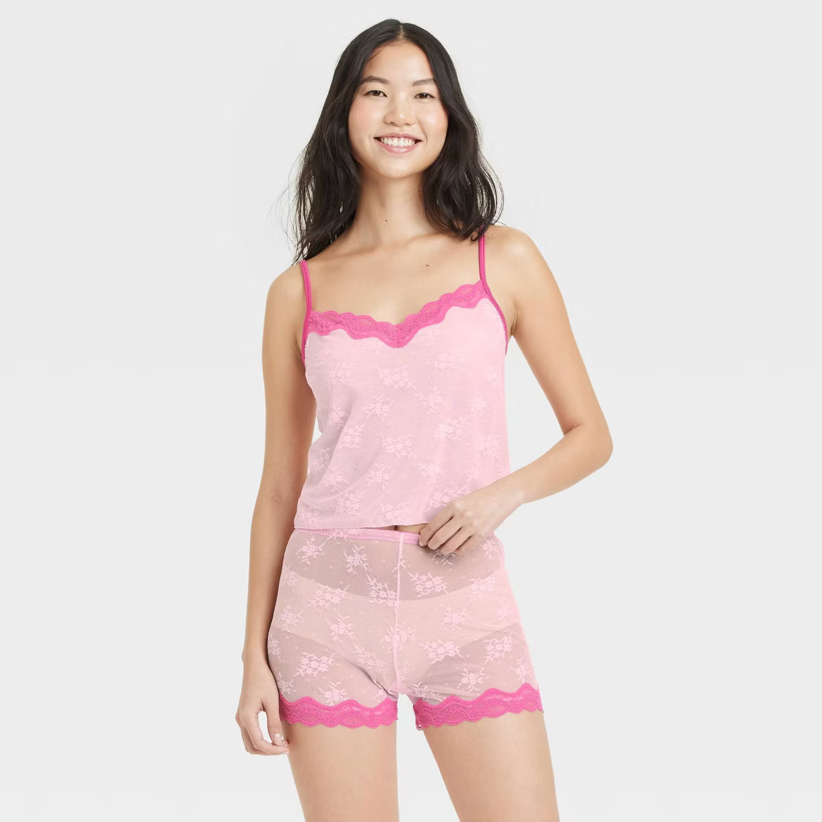 Women's Lace Cami and Shorts Lingerie Set - Colsie™ | Target