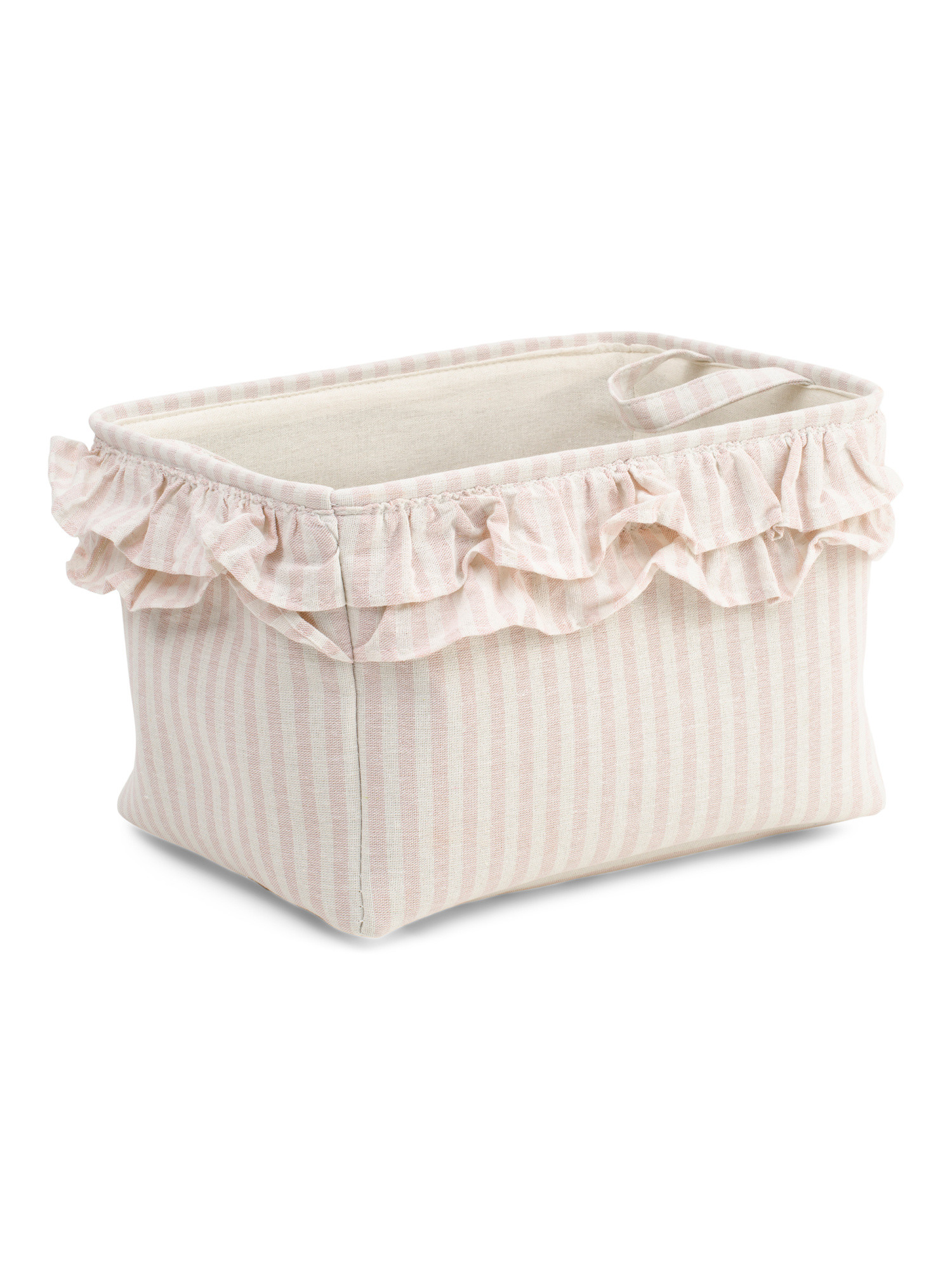 15x9.5x11.25 Striped Ruffle Soft Tote Basket | Office & Storage | Marshalls | Marshalls