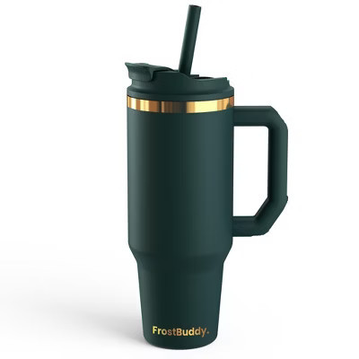 FrostBuddy 40 Oz Thicc Buddy Insulated Tumbler | Stainless Steel + Chapstick Holder Emerald Elegance 40 | Target